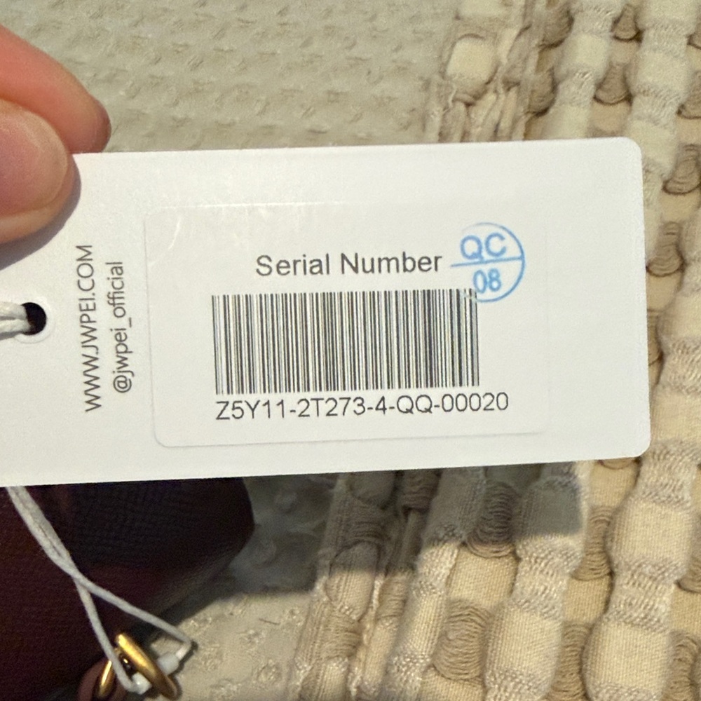 JW PEI Burgundy Satchel with Gold Hardware - Picture 2 of 5